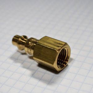 Brass Quick Disconnect Plug with 1/4" Female Threads